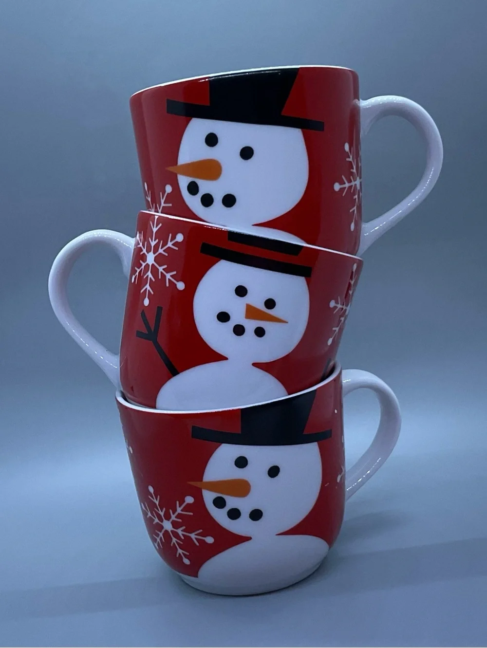 Crate & Barrel Coffee/Tea Mug Set of 3 Holiday NWOT